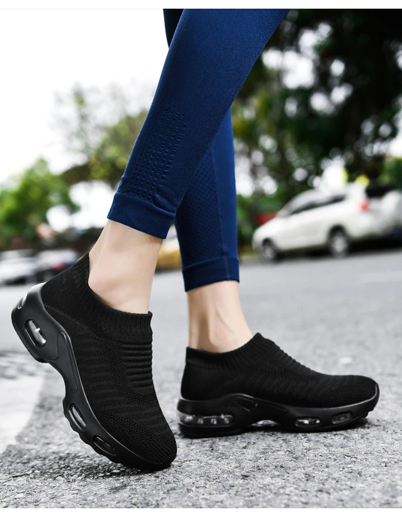 VÜR GlideKnit Air Sneakers – Slip-On Comfort with Hidden Air Cushion