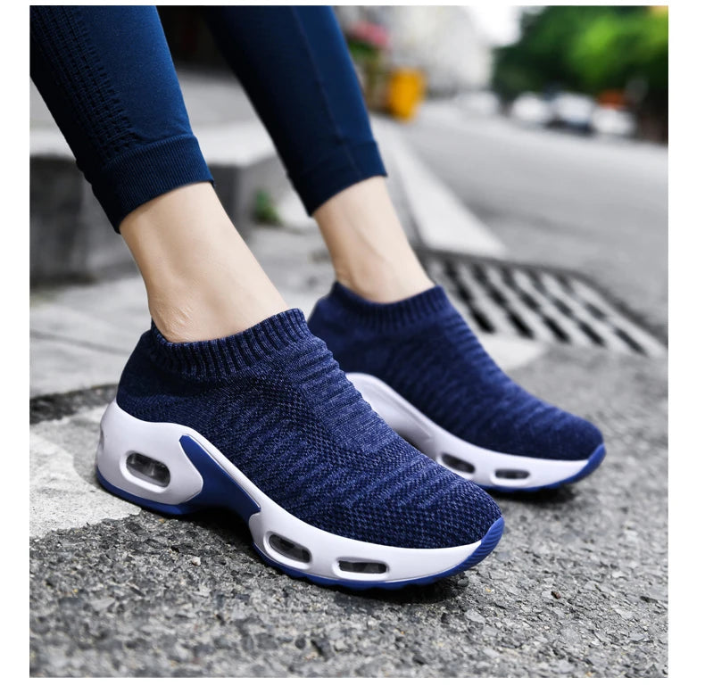 VÜR GlideKnit Air Sneakers – Slip-On Comfort with Hidden Air Cushion