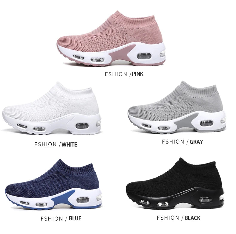 VÜR GlideKnit Air Sneakers – Slip-On Comfort with Hidden Air Cushion