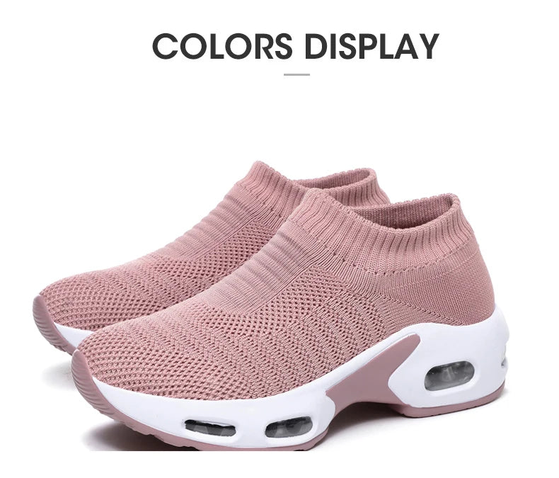 VÜR GlideKnit Air Sneakers – Slip-On Comfort with Hidden Air Cushion