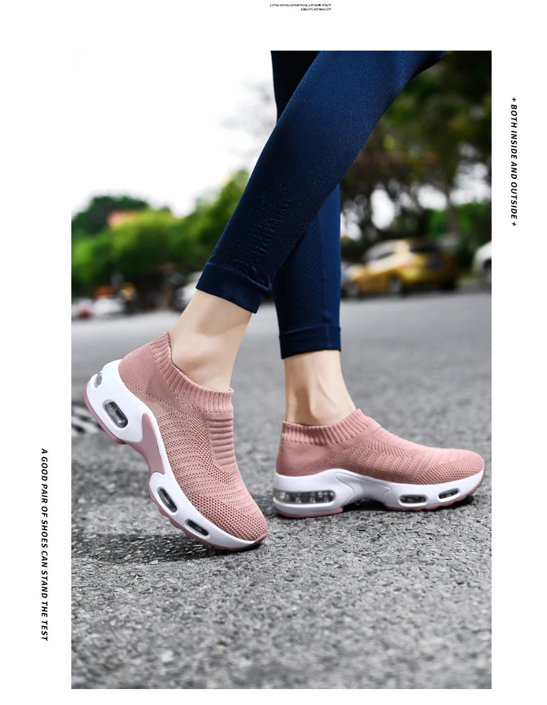 VÜR GlideKnit Air Sneakers – Slip-On Comfort with Hidden Air Cushion