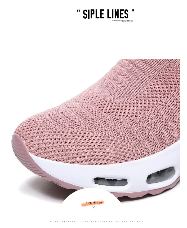 VÜR GlideKnit Air Sneakers – Slip-On Comfort with Hidden Air Cushion
