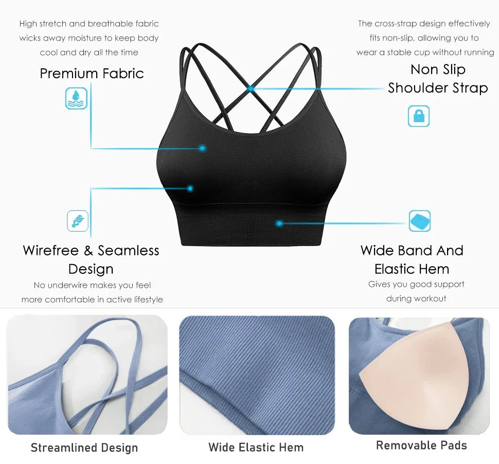 VÜR Strappy Seamless Sports Bra