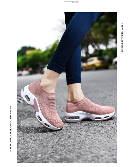 VÜR GlideKnit Air Sneakers – Slip-On Comfort with Hidden Air Cushion