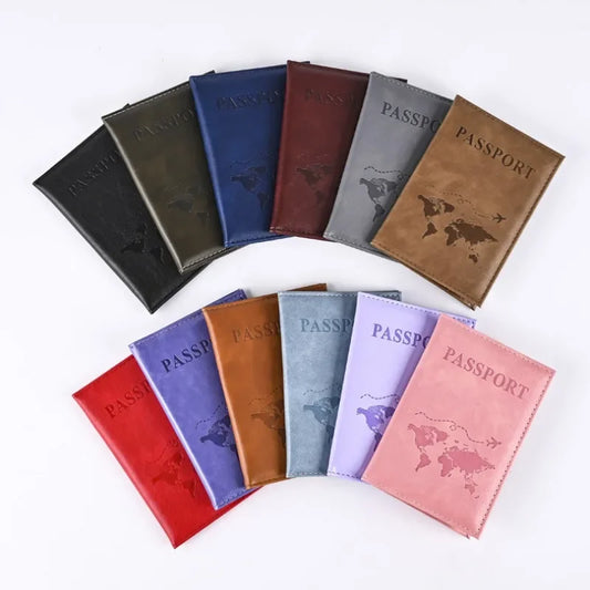 VÜR LuxeShield™ Passport Holder – Premium PU Leather Travel Wallet