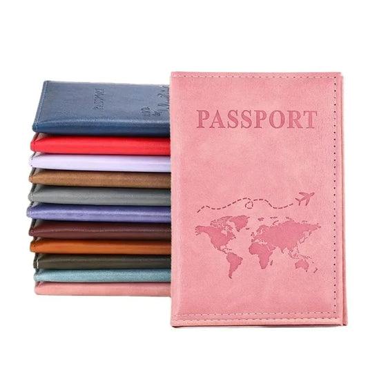 VÜR LuxeShield™ Passport Holder – Premium PU Leather Travel Wallet