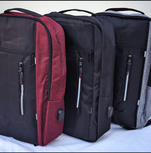 VÜR 3-in-1 Gym, Travel & Waterproof Work Backpack – With USB Charging Port - All Colours In Stock